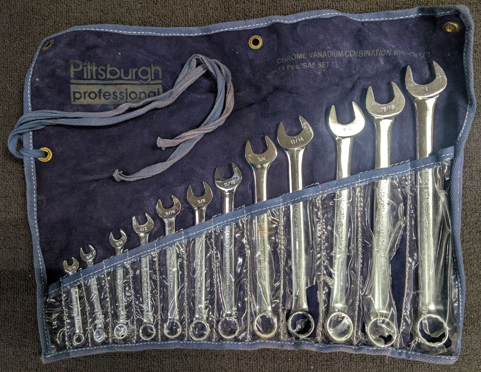 Pittsburgh wrench set, SAE