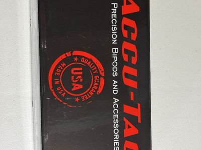 Accu-Tac BR-4 G2 Arca Spec QD Bipod Precision Bipod Flat Black