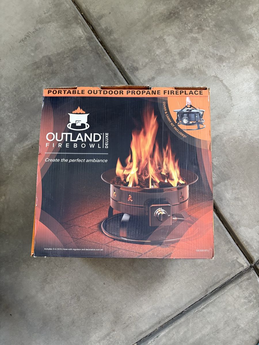 Outland Firebowl Deluxe Portable Propane Fire Pit – Like New