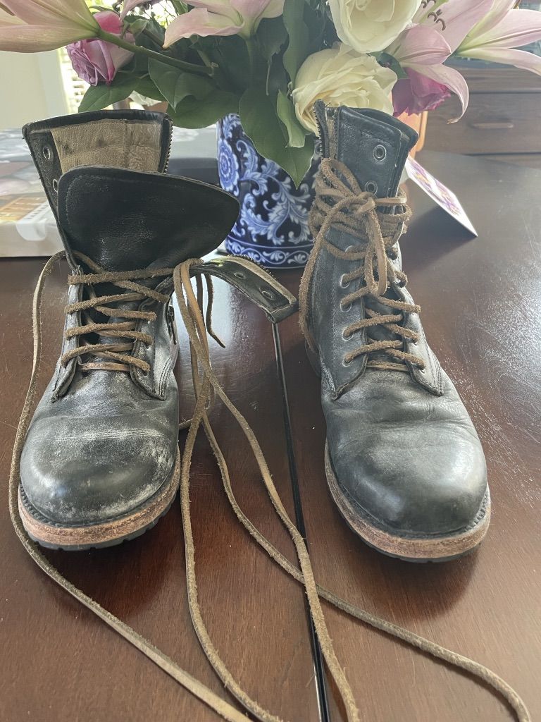 Freebird Retro Boots, Leather Laces Size 8