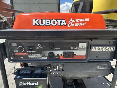 Kubota ARX 6500 DUAL FUEL Generator - Only 71 Original Hours!