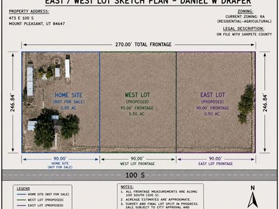 New 0.50 Acre Residential Building Lots in Mount Pleasant, UT - Flat, Mountain Views, FSBO