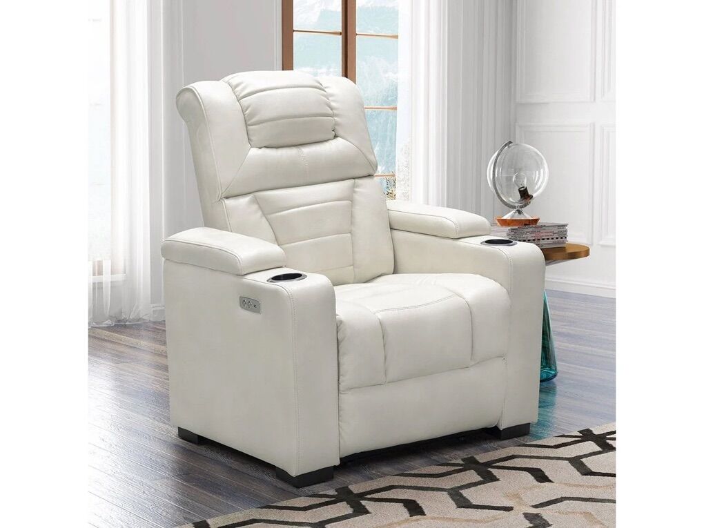 Galaxy Theatre Power Recliner - Ivory