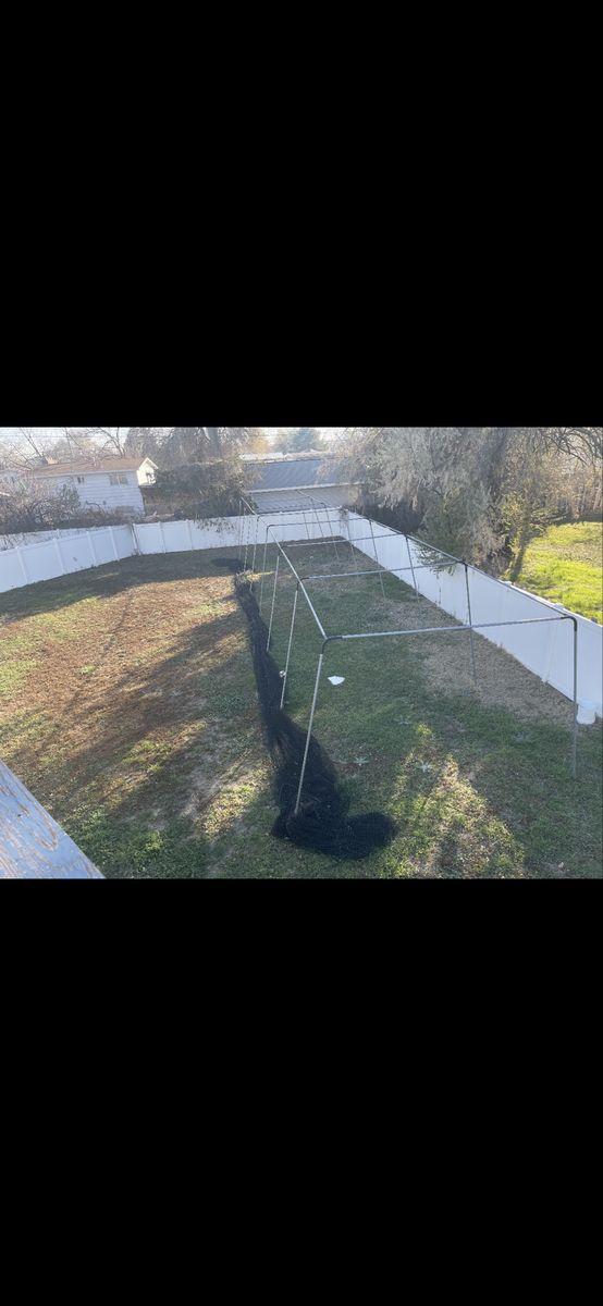 Trapezoid Batting Cage 70 Foot from BCI with L-Screen 35-70feet 9hx14w