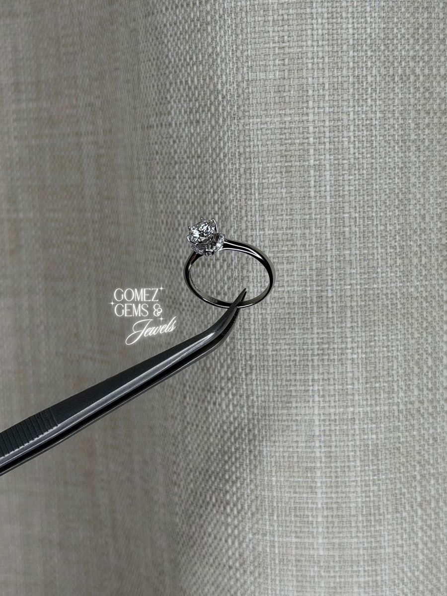 Sterling Silver Moissanite Ring