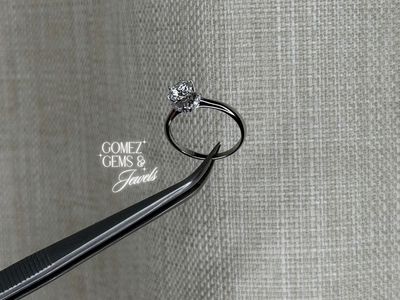 Sterling Silver Moissanite Ring