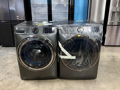 NEW GE FRONT LOAD WASHER AND DRYER SET