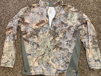 King's Camo Desert Shadow Long Sleeve 1/4 Zip Shirt Size XL
