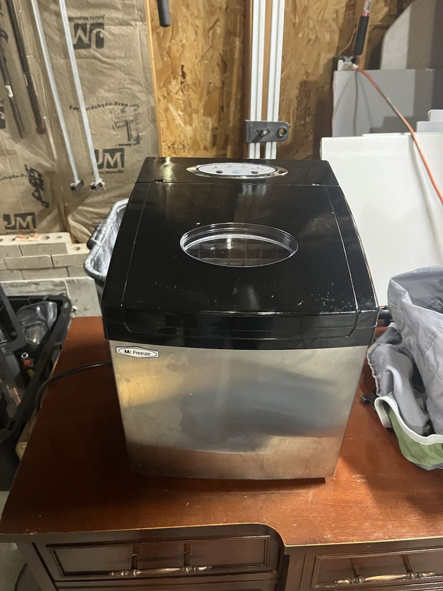 Mr. Freeze Portable Countertop Ice Maker Machine - Stainless Steel & Black