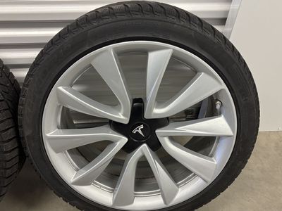 Tesla Model 3 19" Sport wheels with winter tires