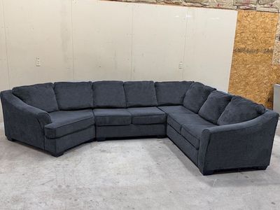 Dark Gray Sectional Couch - Delivery Available