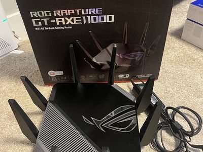 ASUS ROG Rapture GT-AXE11000 Tri-Band WiFi 6E Extendable Gaming Router