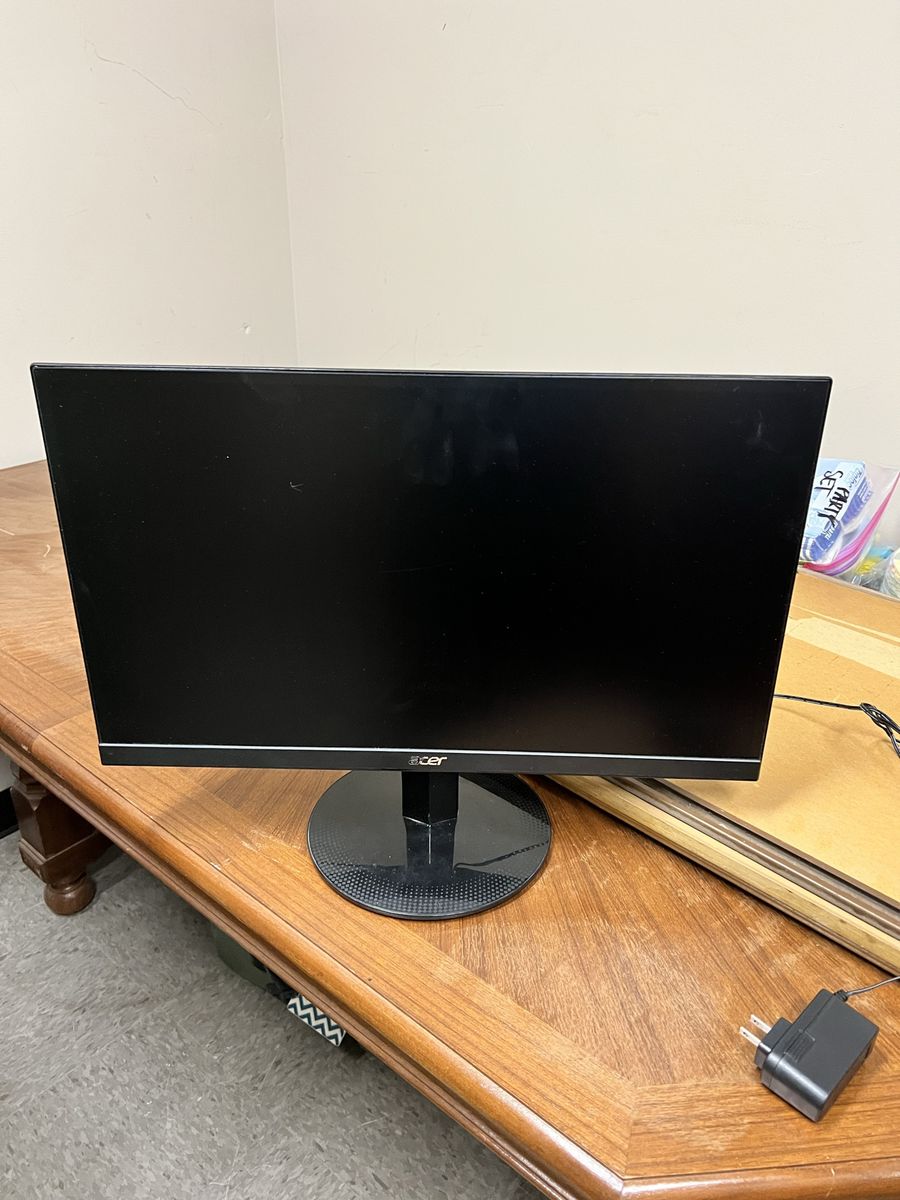 Acer And Asus Computer Monitors And Web Camera