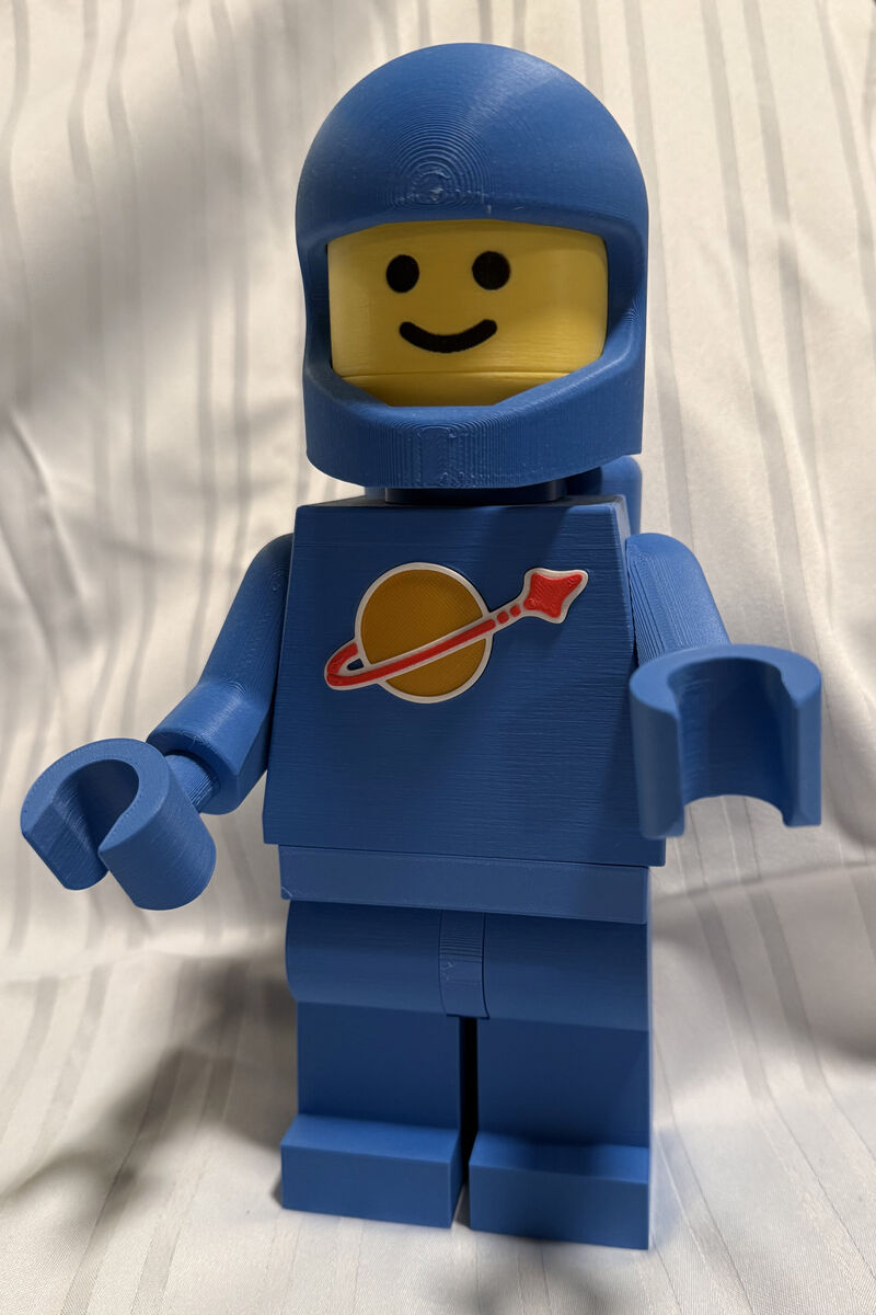 Jumbo Classic LEGO Spaceman Minifigure, High Quality 3D Printed