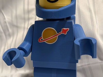 Jumbo Classic LEGO Spaceman Minifigure, High Quality 3D Printed