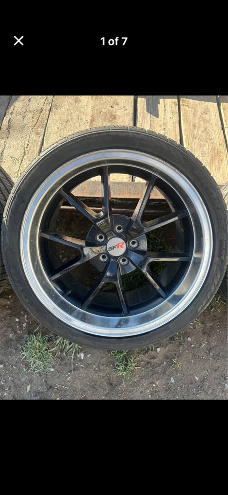 Set Of 20 5x114.3 Staggered Wheels And Tires