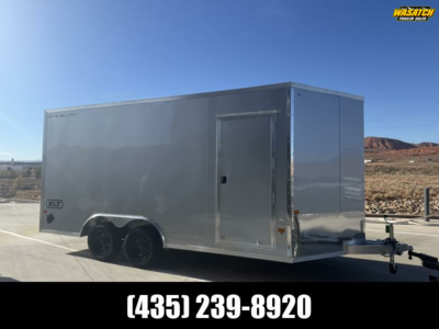 2026 ALCOM 8.5X16 XLT PRO STEALTH/7K/7"TALL/RAMP/SILVER Car Hauler