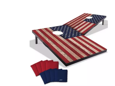 New Small Portable Cornhole set 3 FT X 2 FT WOOD PREMIUM CORNHOLE SET