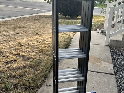 19.6ft Adjustable Telescoping Step Ladders - 330lbs - QTY 2 available