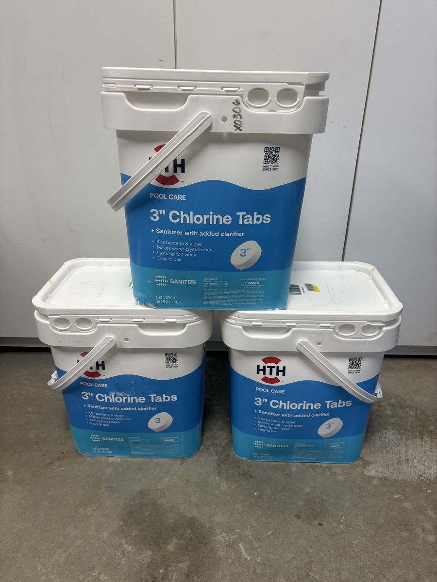 40 LBS HTH 3” CHLORINE TABLETS