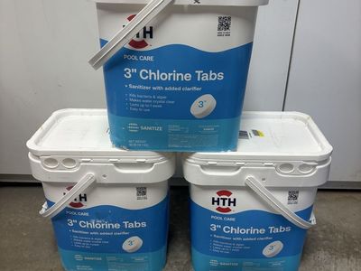 40 LBS HTH 3” CHLORINE TABLETS