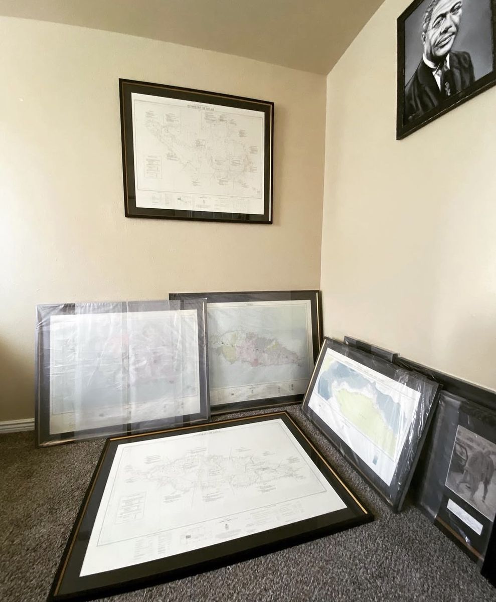 Framed HYDROLOGICAL and GEOLOGICAL maps of Western Samoa/ Samoan Maps 1959