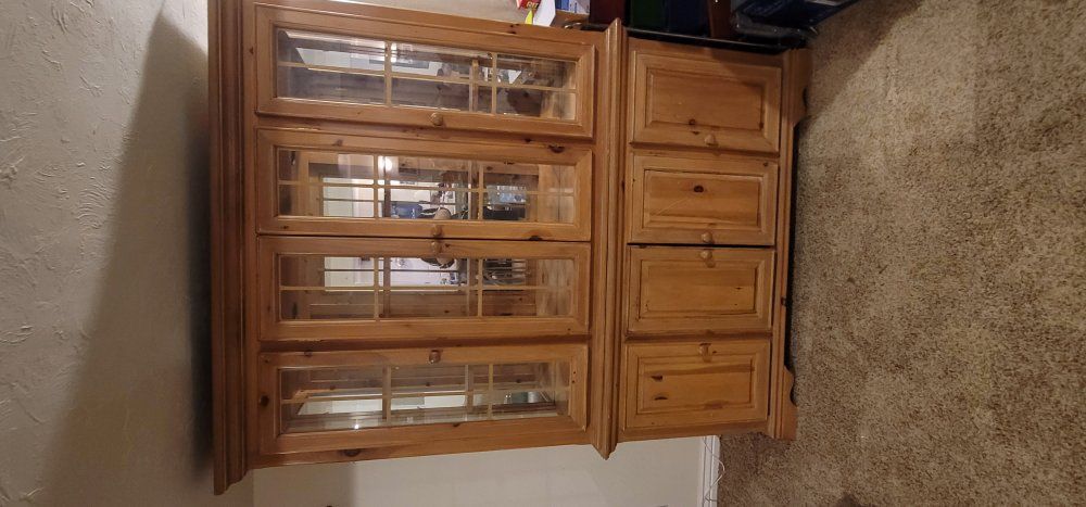 light wood hutch