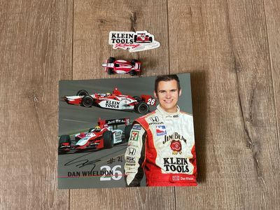 Dan Wheldon #26 Klein Tools IndyCar Lot with Mini Car and Autographed Photo