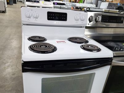 Kenmore White Electric Range Stove with 4 Coil Burners and Oven