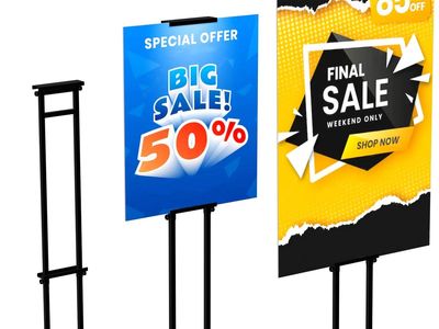 New Poster Stand for Display Pedestal Sign Stand,Adjustable Floor Standing Sign Holder,Heavy Duty