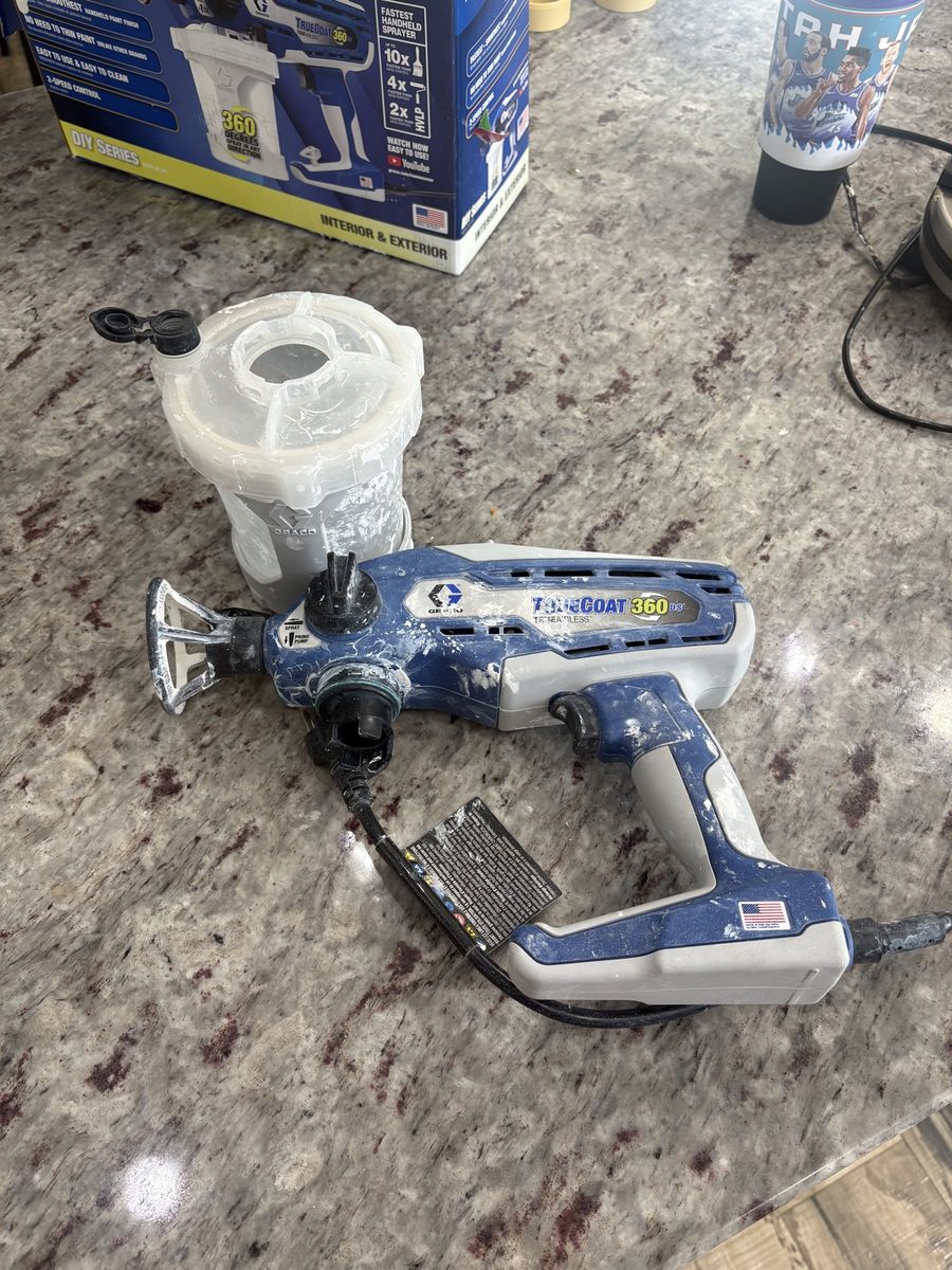 Graco TrueCoat 360 DS Airless Paint Sprayer - Handheld for Interior & Exterior