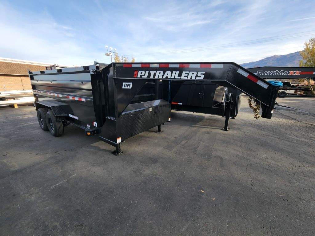 2026 PJ Trailers 7X16 Gooseneck DM Dump Trailer