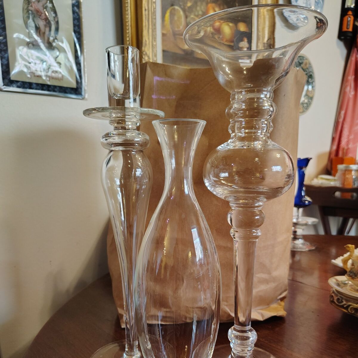 3 vintage glasses, $5 total