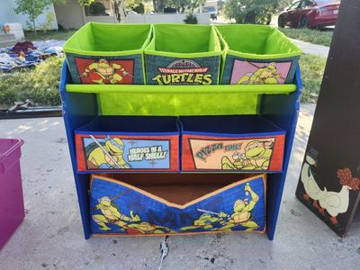 ninja turtles toy bin
