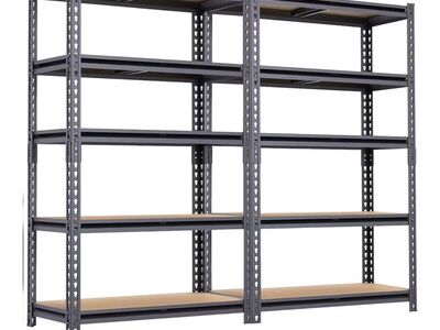 2x 5 Tier Shelves