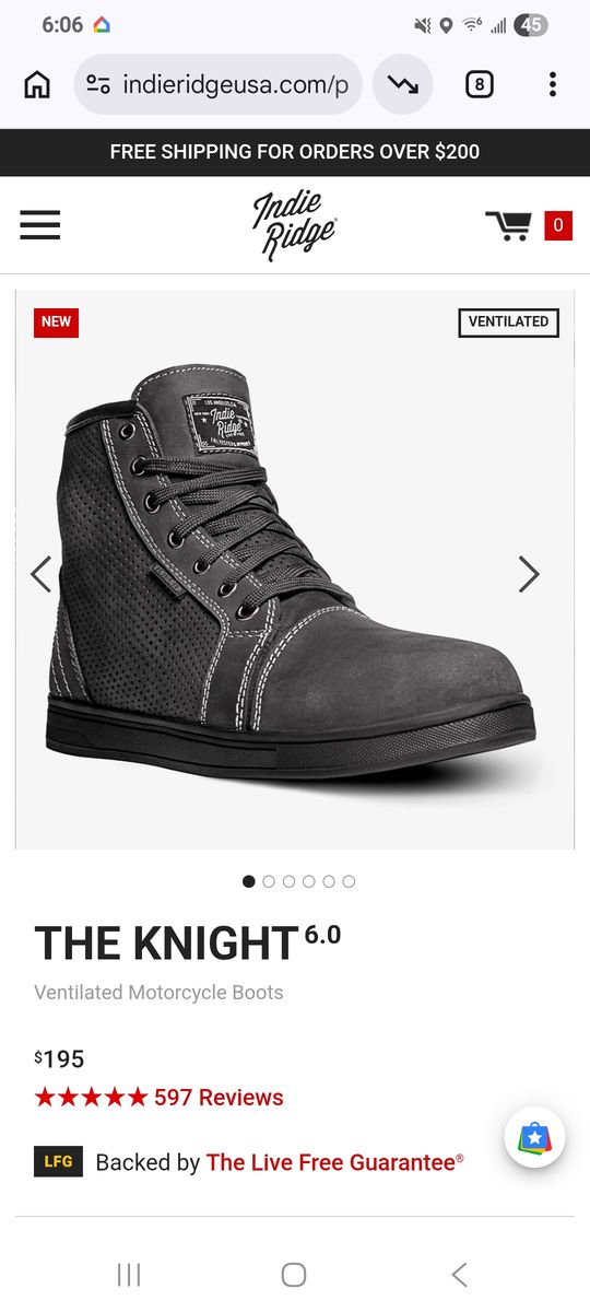 Indie Ridge Motorcylce Boots Mens 11