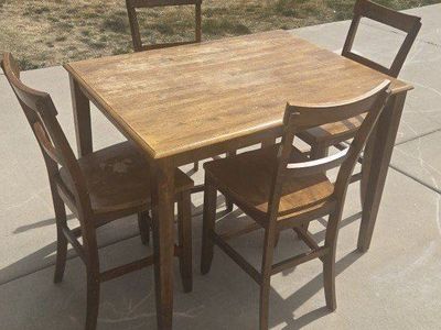 Counter-Height Dining Set - Table & 4 Chairs