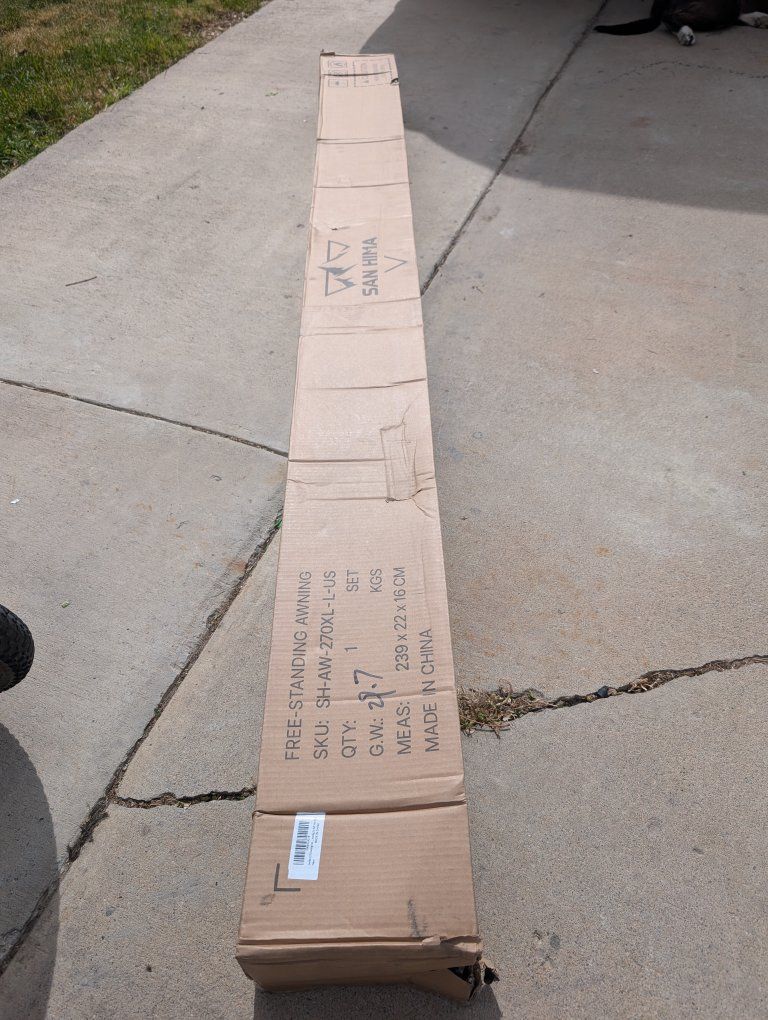 San Hima 270 passenger side awning brand new in box