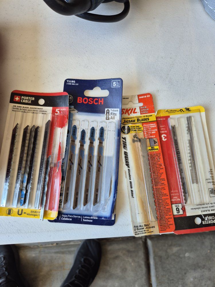 Assorted Jigsaw Blade Packs - Bosch,  Skil (T-Shank & U-Shank)z