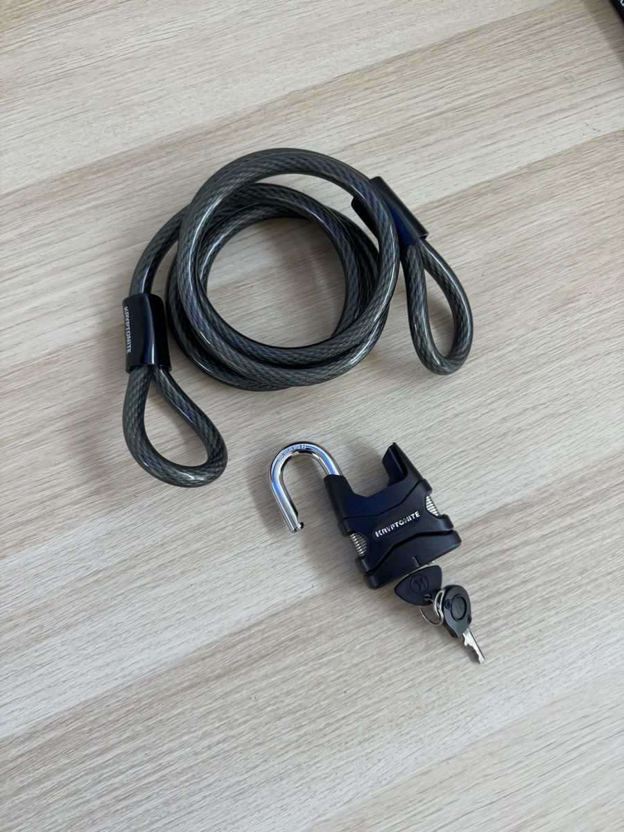Kryptonite KryptoFlex Security Cable and Padlock with Keys