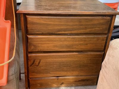 Wooden 3-Drawer Nightstands/Side Tables - Set of 2, Brown