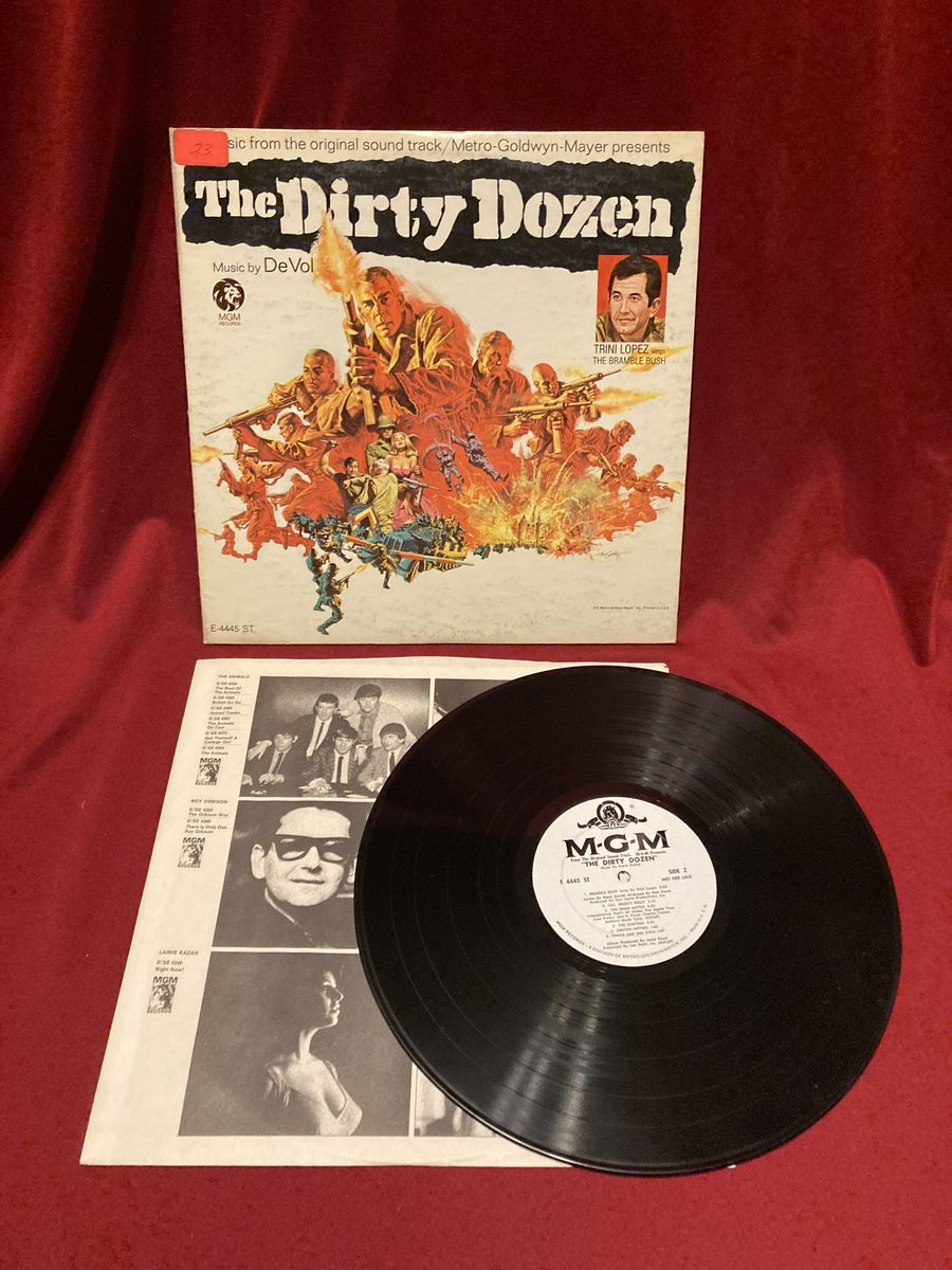 The Dirty Dozen Vinyl Soundtrack 1967 White Label