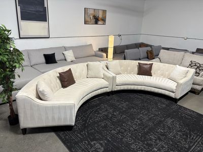 Z Gallerie Curved Couch Set Sectional (Free Delivery)
