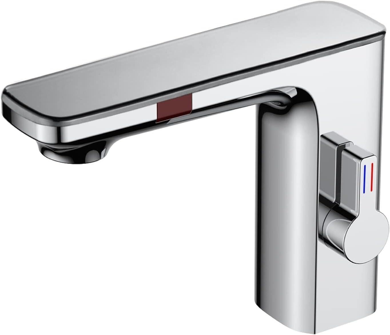 Smart LCD Basin Faucet, Touchless Chrome