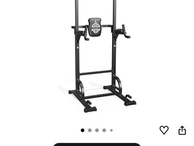 SPORTSROYALS Power Tower Pull Up Dip Station Home Gym Strength Training Equipment 450LBS Capacity