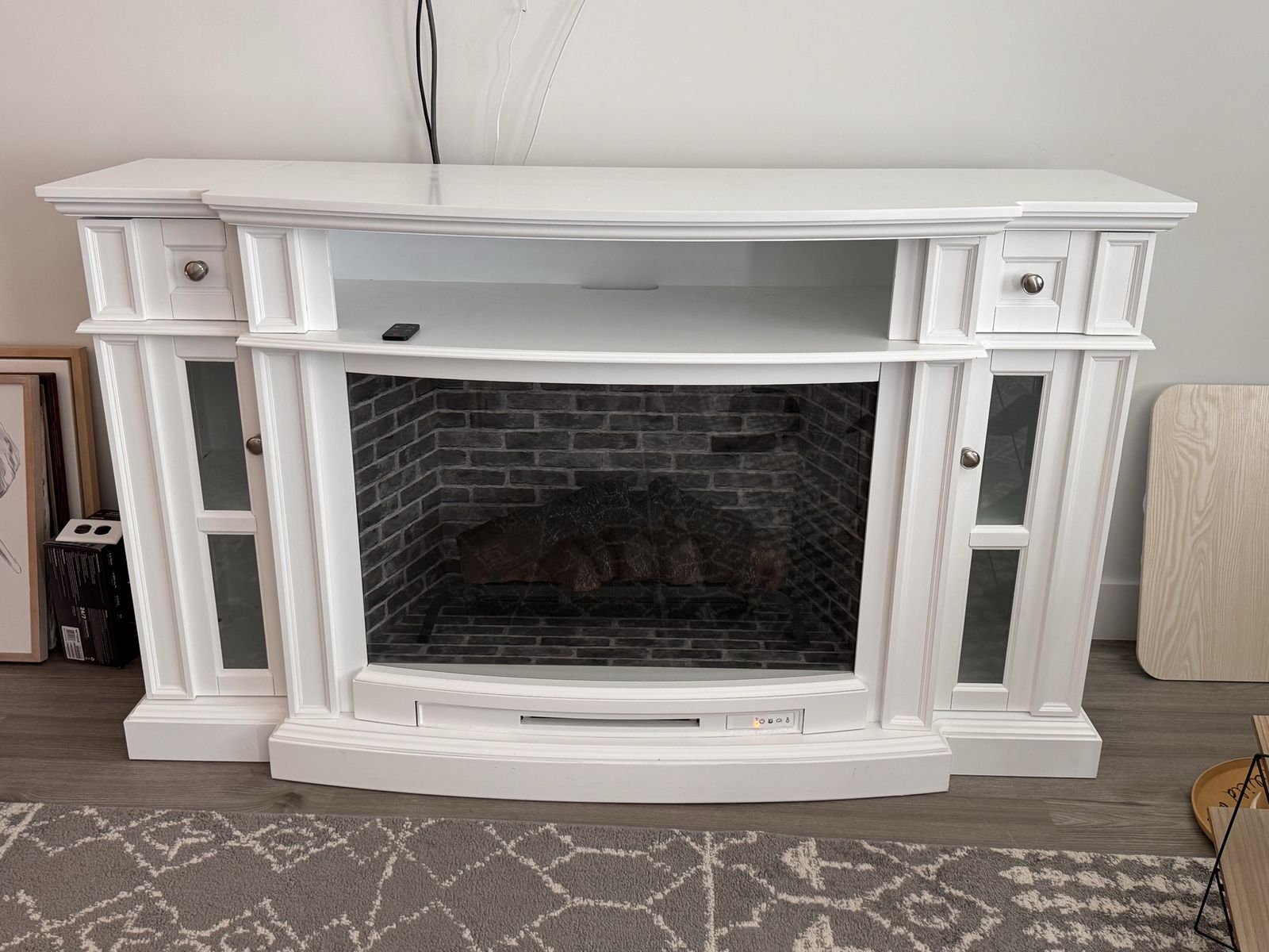 Fireplace TV stand