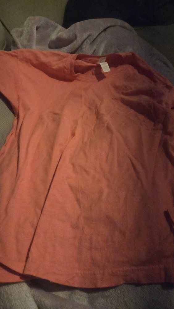 M&O Vintage Women's Peach T-Shirt, Size Large