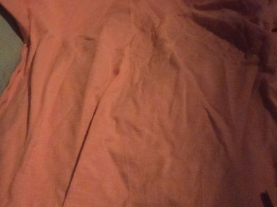 M&O Vintage Women's Peach T-Shirt, Size Large