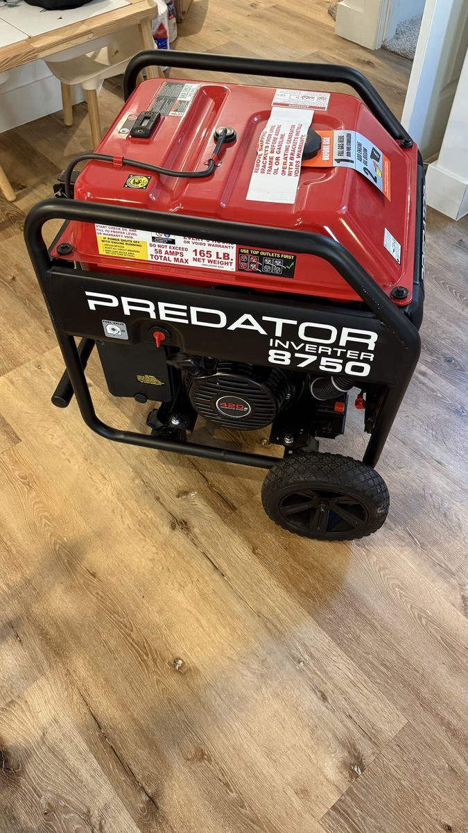 Predator Inverter 8750 Generator - Portable Power for Home, RV, or Job Site