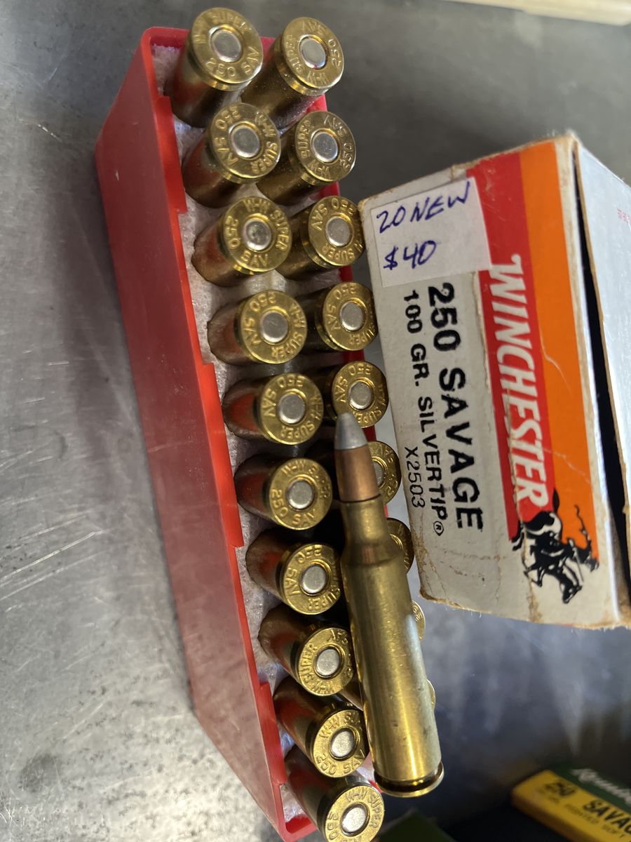 250 Savage Factory Ammo And Brass.